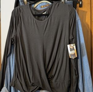 Avia Black Long Sleeve Women's Top